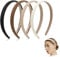 Auiremrti 4 Stück Geflochtener Haarreifen,Damen Haarreif Set,4 Farben Dünner Strick Haarreifen,Bequem Und Rutschfest, Modisches Accessoire Für Jeden Anlass