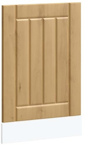 vidaXL Dishwasher Panel Lucca Artisan Oak Engineered Wood, front dishwasher panel, panel, dishwasher front door panel, dishwasher door panel