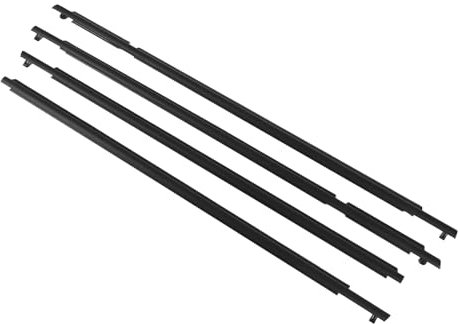 4 Stück Fensterdichtungsstreifen Zierleisten-Dichtungsgürtel 75710 0R020, 75720 0R020, 75730 0R020 für XA30 (2009–2012) – Kfz-Fensterdichtungen aus Gummi