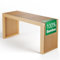 NewHabitat Sitzbank aus Bambus – Stilvolle Sitzbank für Flur, Esszimmer, Schlafzimmer & Badezimmer – Hochwertige Garderobenbank Holz (90x43x33cm)