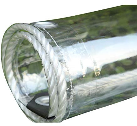 Bâche De Protection Transparente Imperméable, Bâche Plastique Épaisse Et Indéchirable avec Œillets, pour Meubles, Matelas, Serres, Déménagement Et Rénovation (4×4m)