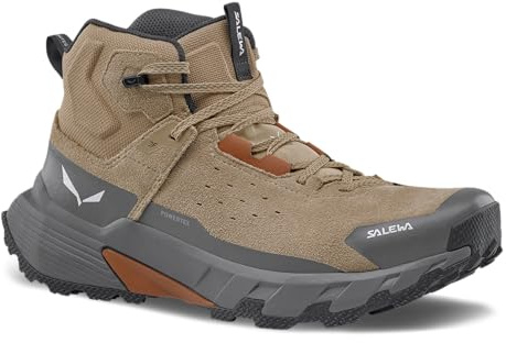 Salewa Men's Pedroc 2 Leather Mid PTX Waterproof Trekking & Hiking Boot - Quicksand/Bungee Cord - 11.5
