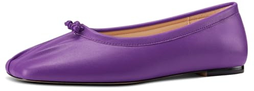 Aachcol Donna Quadrata Punta Ballerine Slip-on Classico Ufficio Scarpe Basse Scarpe Dress Scarpe