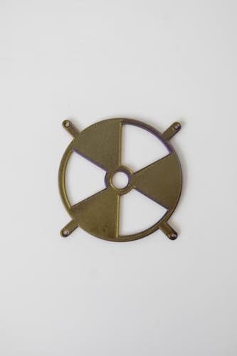 Fan Cover 120 mm 140 mm - Biohazard Fan Grill - 3D Printed Protection for PC Fans (Yellow, 120 mm)