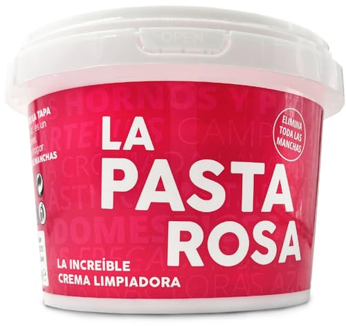 Rosa Reinigungspaste Premium XXL 850g – Kraftvoller Universalreiniger · Alternative zu Weißer Stein & Reinigungsstein · Nicht Kratzend · Erdbeer Duft · Küche, Bad, Felgen