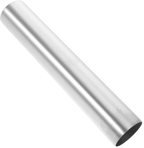 Staubsauger 21cm aus Stahl Saugschlauch Verlängerungsrohr für Haushalt | Silber, 38mm Durchmesser, Ersatzteil für Rohr und Kopfanschluss, Einfache Montage, Geeignet für Bodenreinigung