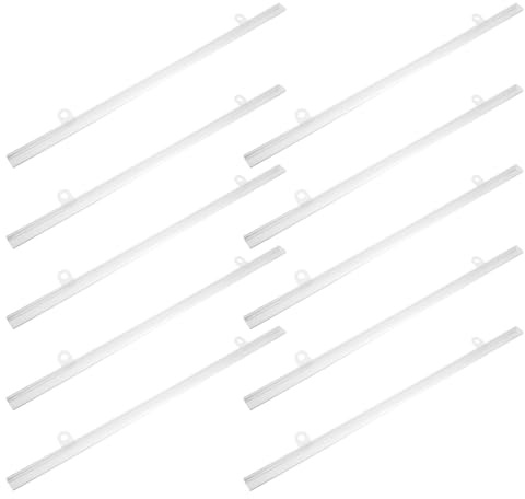 Abaodam Barre Suspendre Pvc 40 Cm Lot de 10 Supports pour Affiches et Cadres, Rail de Cadre D'affiche Résistant à L’eau, Porte-affiches Pratique pour Centres Commerciaux et Supermarchés