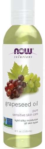 NOW Solutions, Grapeseed Oil, Skin Care for Sensitive Skin, Light Silky Moisturizer for All Skin Types, 4-Ounce