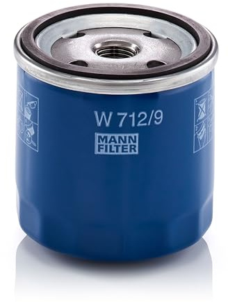 MANN-FILTER W 712/9 Oil Filter - for Cars + Transporters | For Passenger Cars, Highest Filtration Performance, Engine Protection, High Quality Sealing, True OE Engineering