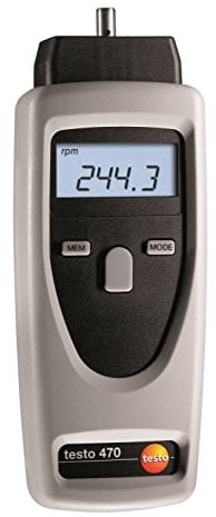 testo 0563 0470 Drehzahlmesser optisch, mechanisch 1 - 19999 U/min 1 - 99999 U/min