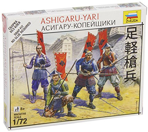 Zvezda – Z6401 – Modellfiguren – Motiv: Ashigaru-Yari Samurai – Maßstab 1:72