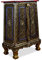 livasia Asiatischer Schrank aus Massivholz – 45x25x65cm – Handgefertigtes Highboard aus Akazienholz mit Glasmosaik, Kommode in Edlem Design, Nachhaltig & hochwertig