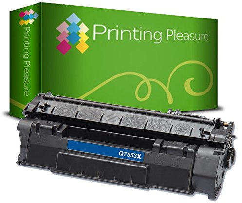 Printing Pleasure Toner kompatibel zu Q7553X 53X für HP LaserJet P2015 P2015D P2015DN P2015N P2015X P2010 P2012 P2013 P2014 P2014DN P2014N P2014X M2727 M2727NF M2727NFS MFP - Schwarz, hohe Kapazität