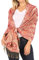 Sakkas 16125 - Kalin Lange breite Woven Patterned Fringe Quaste Pashmina-Schal/Schal - Rot - OS