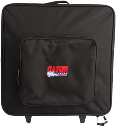 Gator Cases Par Can Light Koffer mit Tragegriff, Rädern und abnehmbaren Klettverschlüssen; für Vier Par 64 LED's (G-PAR 64LED4)