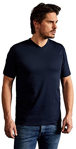 Premium V-Ausschnitt T-Shirt Herren, Marineblau, L