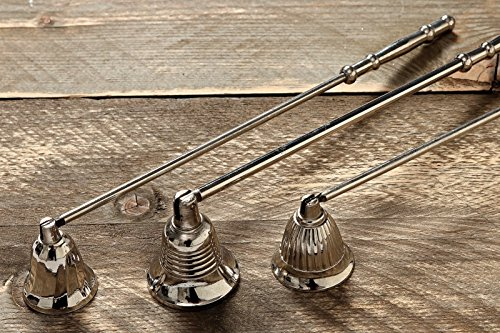 Kerzenlöscher Dochtlöscher mit beweglicher Glocke aus Aluminium L ca. 30 cm Stückpreis