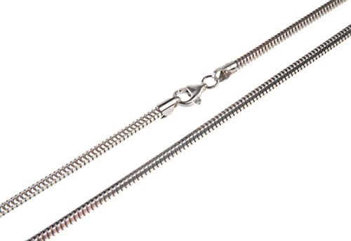 Achtkant Schlangenkette 3mm - 925 Silber - Länge wählbar 38-100cm