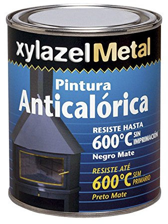 XYLAZEL 6070102 Pintura anticalorica 375, Negro, 375ml