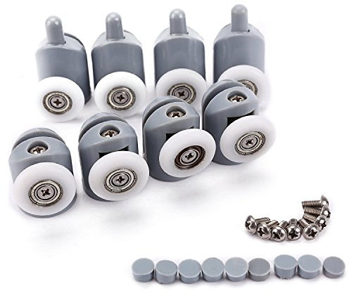 Lance Home® Cuscinetto Doccia, Kit 8 rulli rullo ruote cuscinetti rotelline per la porta doccia cabina 19mm