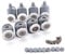 Lance Home® Cuscinetto Doccia, Kit 8 rulli rullo ruote cuscinetti rotelline per la porta doccia cabina 19mm