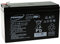 Powery Powery Batería de Gel Compatible con Panasonic Modelo LC-R127R2PG1 12V 7,2Ah