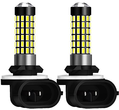 NATGIC 881 894 886 889 896 898 Lampadine a LED Xenon White 1800LM 3014SMD 78-EX Chipset con proiettore per fendinebbia Fendinebbia per luce diurna, 6500K, 12-24V (2-Pack)