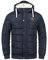 Blend BHFrederico Herren Winterjacke Steppjacke warme Jacke gefüttert mit Kapuze Kordelzug Eingrifftaschen Regular fit, Größe:L, Farbe:Navy (70230)