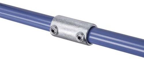 WITTKOWARE Rohrverbinder aus verzinktem Temperguss, für Rohr-Außendurchmesser 33,7mm (1), Formteil: Verbinder, gerade, außen
