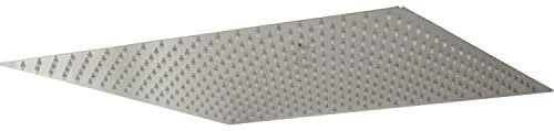 Grafner Duschkopf Regendusche eckig, 40 x 40 cm, 324 Anti-Kalk-Düsen, edel verchromt, DIN-Anschluss, Kugelgelenk, Antikalk-Filter, ultradünn, Brausekopf Dusche
