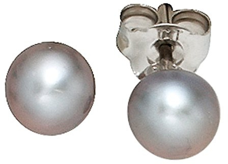 Jobo Damen-Ohrstecker aus 925 Sterling Silber mit 2 Perlen