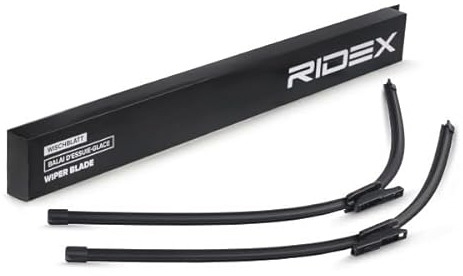 RIDEX Scheibenwischer Set Wischerblätter Satz mit Spoiler Frontscheibenwischer Vorne Wischblattausführung: Flachbalkenwischblatt Rahmenlos Länge 1: 800mm Länge 2: 750mm 298W0027