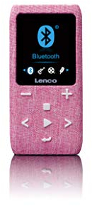 Lenco Xemio-861 Lecteur MP3 Bluetooth Carte Micro SD 8 Go Bluetooth Radio FM Fonction mémoire vocale Écran TFT 1,8 Fonction e-Book Jusqu'à 64 Go d'espace de Stockage Bleu