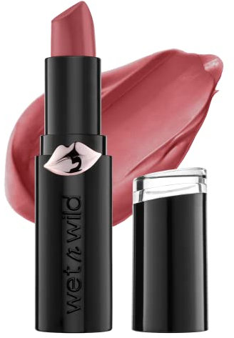wet n wild Mega Last Matte Lip Color, Semi Matte Hyaluronic Acid Infused, Long Lasting Full Coverage for a Nourishing Pout, Cruelty-Free & Vegan - Wine Room