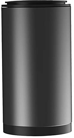 Mini Porte-gobelet Voiture Alliage Poubelle, 300 ML Portable Type Couvercle Pousser Poubelle, Universel Auto Petite Cendrier avec 35 Sacs Poubelles(Noir)