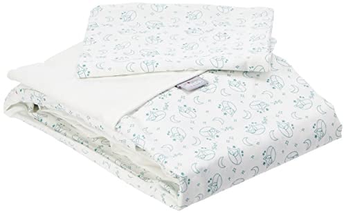 Chicco Next2Me Foxy Bettbezug, 3-teilig, Weiß und Grün