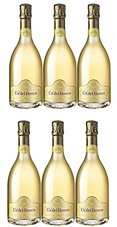 Ca' del Bosco Cuvée Prestige Extra Brut Franciacorta Schaumwein DOCG Italien I Versanel Paket (6 Flaschen)