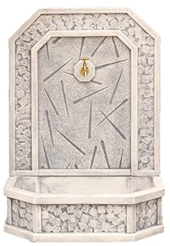 AnaParra Jardinera Hormigón aligerado Modelo Invierno 37x37cm. Resistente UV, heladas, Vientos. Sin Mantenimiento. Peso: 26Kg. Color: Gris