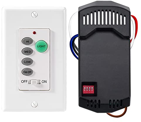 Humpptom Telecomando universale per ventilatore da soffitto, interruttore da parete UC9050T, UC9050T, UC9050T, telecomando compatibile con Hampton Bay Harbor Breeze Hunter