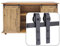 EGTink 200cm/6,5FT Mini Schiebetürbeschlag Set, Schiebetürsystem mit Laufrollen und Schien für Doppeltüren Schränke, TV-Ständer, Kleiner Kleiderschrank