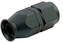 PTFE Alu Fitting AN6 gerade 9/16-18UNF | Schwarz