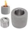 Tisch Feuerstelle Beton, Tischkamin Beton, Feuerstelle aus Beton, 11.4×9.6cm, Ethanol Feuerschale, Rauch- und Geruchloses, für Den Innen- und Gartenbereich