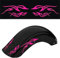 coppia adesivi per parafango moto motocicletta scooter TRIBALE custom racing edition universale decal scegli colore cod.1864 (046 Rosa Fluo)