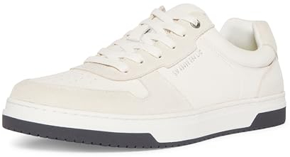 Steve Madden Herren Nills Sneaker, Weiß/Beige