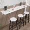 Yidlkecqey Mesa Plegable de Pared Plegable para Espacios Pequeños，Mesa Cocina Estrecha，El Complemento Oficina en Casa, un Bar, un Lavadero, un Bar en Casa, una Cocina y un Comedor (Color : Whi