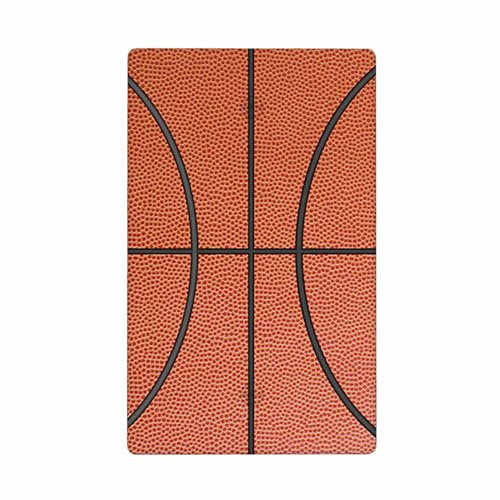 Moslion Basketball Lines Blank Wall Plate Light Switch Covers Black Stripes Ball Game Sports Orange Plug Outlet Cover Home Living Room Decor Office