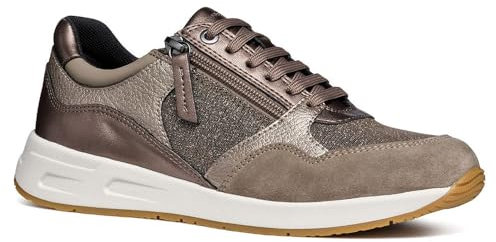 Geox D Bulmya B, Zapatillas Mujer, Taupe Dk Beige, 40 EU
