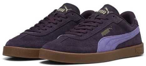 PUMA Unisex Club II ERA Suede Sneaker, Midnight Plum-Lavender ALERT, 38.5 EU