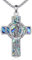 YFN Heiliger Florian Kreuz Halskette Sterling Silber Religiöser Beschützer Anhänger St. Florian Schmuck Feuerwehr Geschenke für Damen Herren