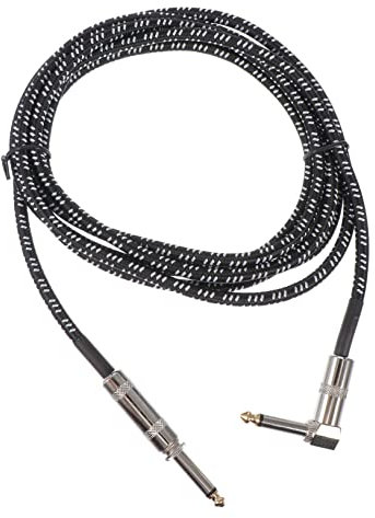 CORHAD Guitar Audio Cable Black White for Electric Guitar Instrument Cable Connecting Wire for Accessories